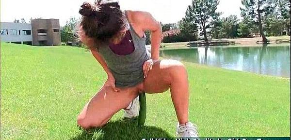  Natalie ftvsolo golfing park cucumber deep